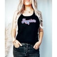 thumbnail image 3 of Cute Retro America Tank Top for Women & Teens Vintage 4th of July Tee Black Tank Top Medium, 3 of 4