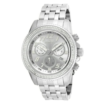 Invicta Men's 16260 Pro Diver Diamond Quartz Chronograph Silver Dial Watch