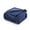 Navy Blue, variant on IR Imperial Rooms Flannel Fleece Bed Blanket 310 GSM Microfiber Lightweight Warm Fluffy Cozy Plush Adult Gray Queen Size