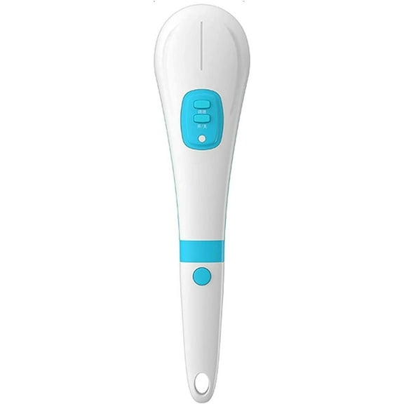 USB Silicone Body Scrubber, Charge Electric Long Handle Rotating Bath & Exfoliating Body Brushes Waterproof Facial Face Shower Brush Devices with 5 Brush Heads Deep Cleansing
