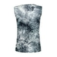 thumbnail image 5 of Wang6 Womens Plus Size Tank Tops Summer Ribbed Button up Sleeveless Shirts Causal Slim Fit Tie Dye Tunic T Shirts Tees Grey XL, 5 of 5