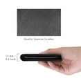 thumbnail image 4 of HAWEE Slim Billfold Wallet for Men RFID Blocking Genuine Leather Scan Proof 10 Card Slots with ID Window Flap, Black, 4 of 7
