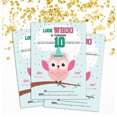 thumbnail image 2 of Darling Souvenir Green Birthday Invitation Card 28 Pcs Fill or Write In Blank Invites Printable Party Supplies 5 x 7 Inches, 2 of 5