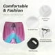 thumbnail image 4 of Balery Pink Shark Pool Fantasy Pantalones cortos deportivos para mujer con forro y dos bolsillos, elásticos, para entrenamiento, gimnasio, yoga-Small, 4 of 7