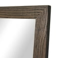 thumbnail image 4 of Rayne Ozark Hardwood 2" Red Oak Wall Mirror 25" x 30" Floor Mirror Ebony, 4 of 4