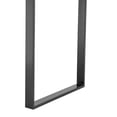 thumbnail image 3 of Impressions Vanity Modern Desk with Drawers, SlayStation Duet Glass top Makeup Mirror Storage with Drawer (Black/Grey), 3 of 7
