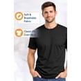 thumbnail image 3 of Graphic Short Sleeve T-Shirt for Men Classic Fit Crewneck with LevelUpTee Soft Cotton Fabric on Black Fabric Valentine Theme, 3 of 6