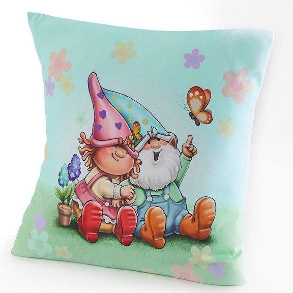 Gnome Accent Pillow - Country Style Spring Bedding