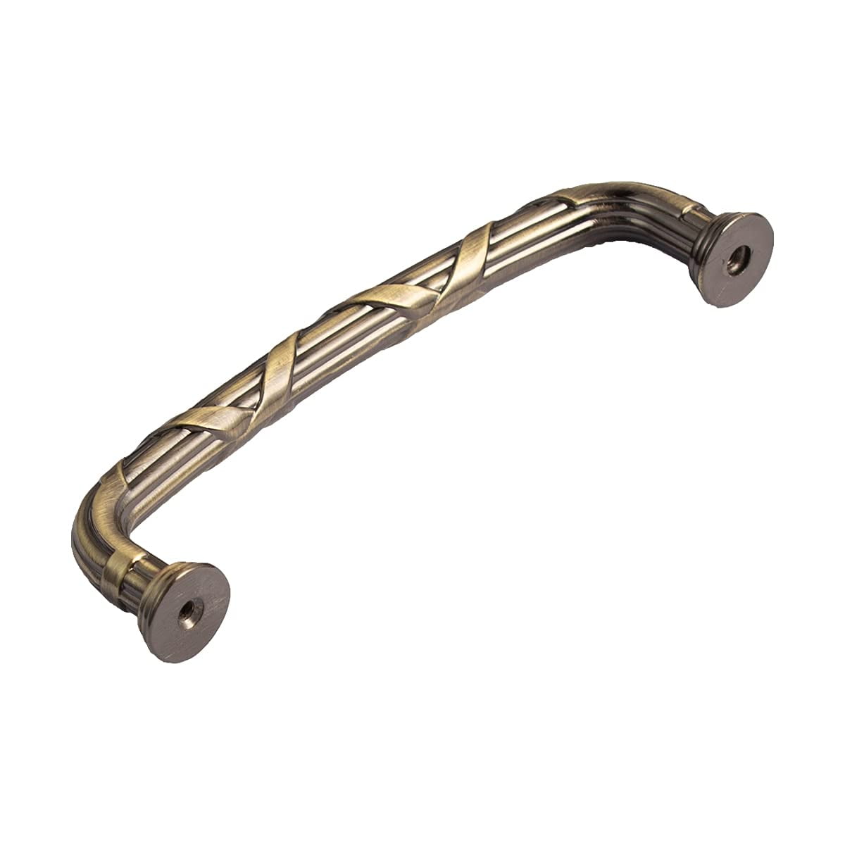 Utopia Alley 10pcs Riga Pull Handle - Decorative Cabinet Drop Pull Handles- Vintage Cabinet Hardware with Hand Finished Antique Brass - Metal Drawer Pull Handle, 5.0" Center to Center