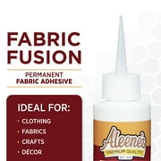 Aleenes Fabric Fusion Needlenose 2 fl oz, Dries Clear, Permanent Adhesive Glue 0.19 lb. Dries in 30 Minutes