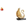 thumbnail image 1 of Escultura de cisne para escritorio, figura de resina, adorno de mesa, arte artesanal, estatua adecuada para decoración del hogar, regalo, boda, fiesta, 1 of 8