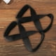 thumbnail image 4 of WDOplteas Figura acolchada 8 Deadlift Training Straps Pull-Ups Straps para Gym Fitness (Negro), 4 of 7