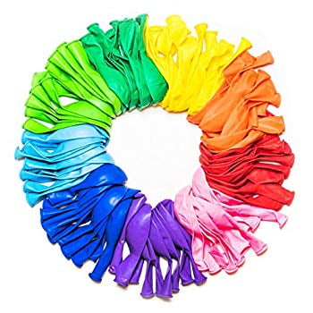 HAPPY BIRTHDAY BALLOONS 12” AIR FILL AGE 1-50 MIXED COLOURS PACKS OF 10