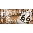 thumbnail image 2 of Grey, Jace 32x17 Black Ornate Wood Framed with Double Matting Museum Art Print Titled - Golden Route 66, 2 of 4