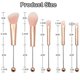 thumbnail image 2 of 5Pcs Beadable Makeup Brush Set with Silicone Beads for DIY Cosmetic Tool Customization, 2 of 5