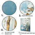 thumbnail image 4 of Designart "Blue And Gold Bamboo In Minimalism" Bamboo Picture Framed Wall Art Living Room, 4 of 5