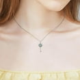 thumbnail image 3 of JKR Witch Knot Key Necklace Evil Eye/Star of David/Cross/Lotus/Witch Knot/Key of Abalone Shell Necklace 925 Sterling Silver Religious Hand of Fatima Jewelry Gifts for Women Her, 3 of 6