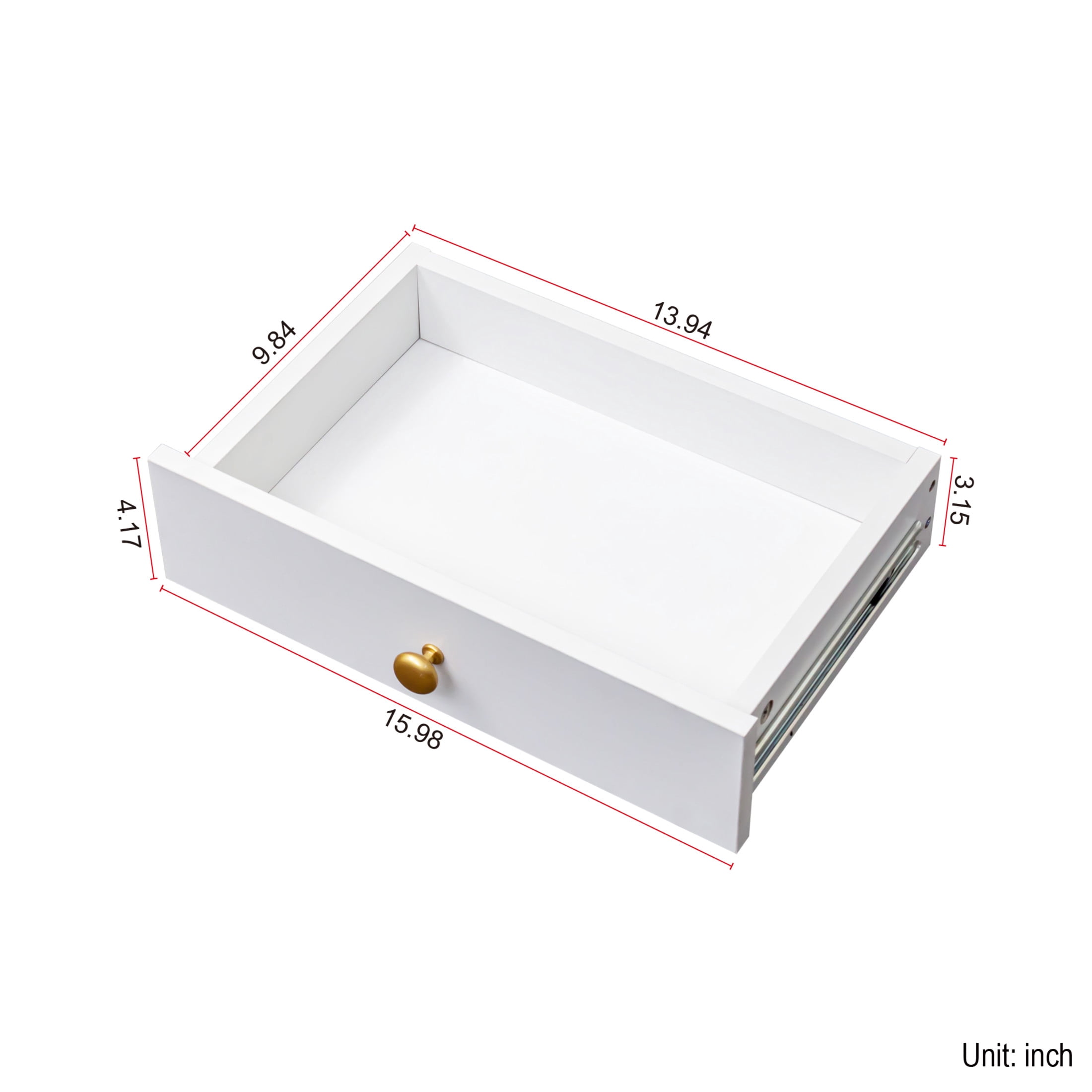 Noble House Maddox 23.6" Fold-Out Convertible Desk Cabinet, Space-Saving Writing Table with Shelf and Drawer, White