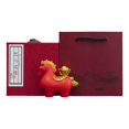 thumbnail image 2 of Estatua de caballo, decoración Feng Shui, regalo de año Nuevo chino, pequeña escultura de caballo para sala de estar, estante, chimenea, escritorio de Caja de regalo de lingotes rojos, 2 of 10