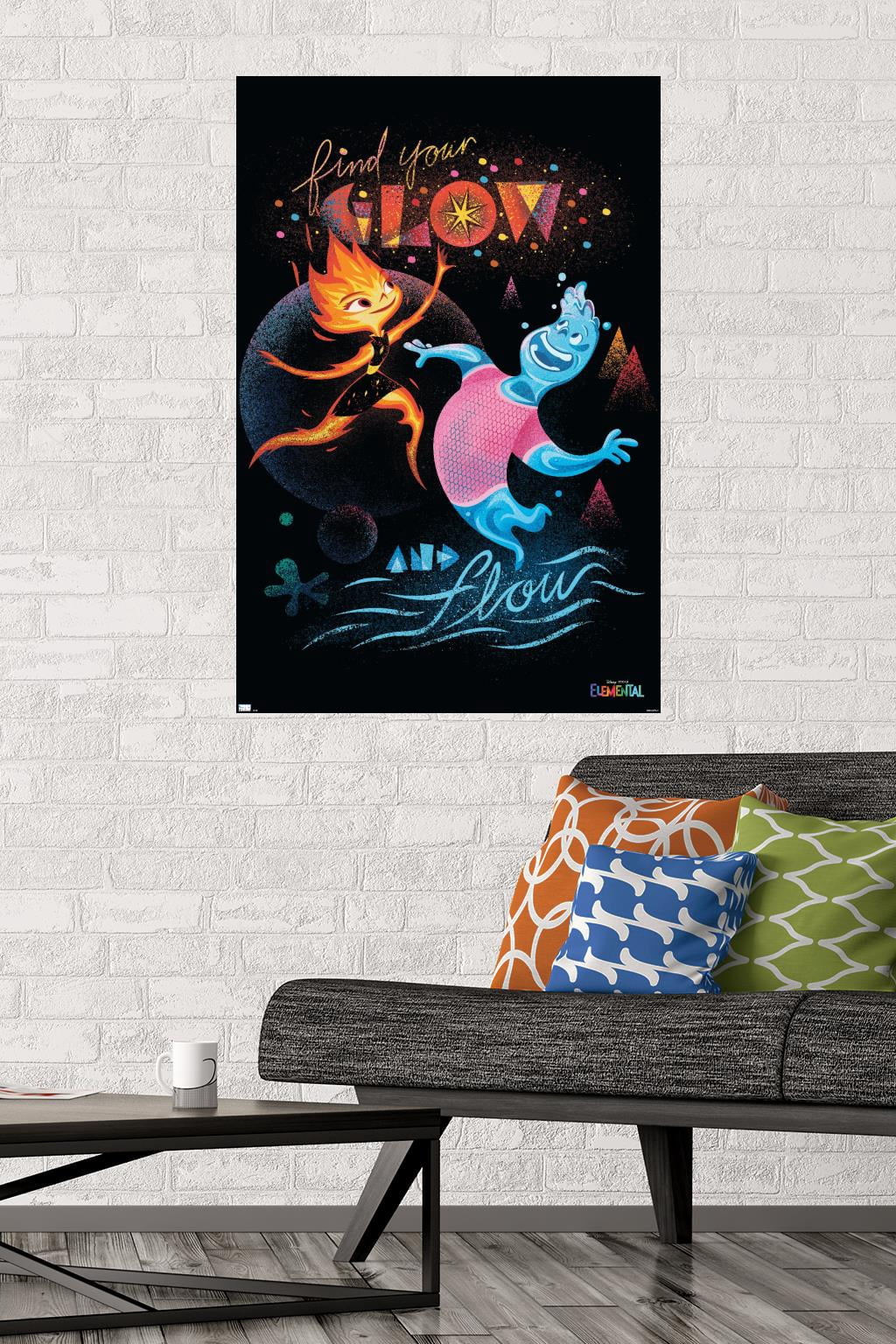 Disney Pixar Elemental - Find Your Glow Wall Poster, 22.375" x 34"