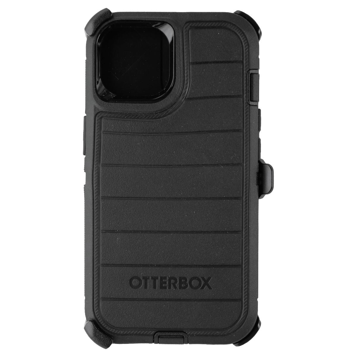 OtterBox iPhone 14 and iPhone 13 Kickstand Plastic Rugged Cell Phone Case, Black