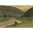 thumbnail image 2 of Ferdinand Katona 14x11 Gold Ornate Wood Frame and Double Matted Museum Art Print Titled - Landscape Near Hornad (1917), 2 of 4