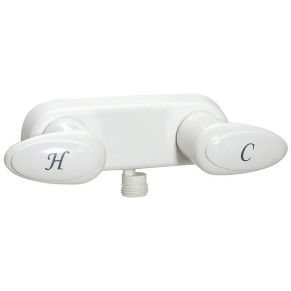 Phoenix Faucets by Valterra PF223241 Catalina Two-Handle 4" Shower Valve with Vacuum Breaker - White