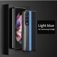 thumbnail image 2 of Dteck case for Samsung Galaxy Z Fold4,Shockproof Carbon Fiber Pattern Hard PC Case Slim Lightweight Cover for Galaxy Z Fold4 5G,Skyblue, 2 of 7