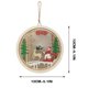 thumbnail image 3 of Ganfancp Decoraciones Navideñas Árbol de Navidad Luces Colgantes Circulares de Madera Reno Papá Noel Decoraciones para Fiestas Artículos En Liquidación 1*Decoración Luminosa Del Árbol de Navidad, 3 of 7