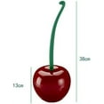 thumbnail image 4 of escobilla de baño en forma de flor, escobilla de baño en forma de cereza color rojo vino,, 4 of 5