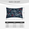 thumbnail image 2 of Salouo Navy Blue Geometric Print Print Pillow Case Cover,Wrinkle-Free Bed Pillow Cover Pack of 1 Home Decor Fade-Resistant and Stain-Resistant ,Pillows Not Included -16"x24", 2 of 8