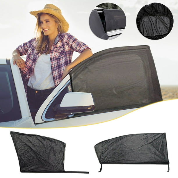 Fiudx Parasol Universal para Ventanilla de Coche, Aislamiento Térmico de Doble Capa, Tejido de Poliéster Flexible, Fácil Instalación, Protección Uv, Efecto Refrescante, Ideal para Viajes Al Aire Libr