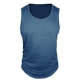 thumbnail image 4 of Eryao Débardeurs d'Entraînement pour Hommes Sans Manches Chandails de Course Gym Musculation T-Shirts, Bleu, P, 4 of 8