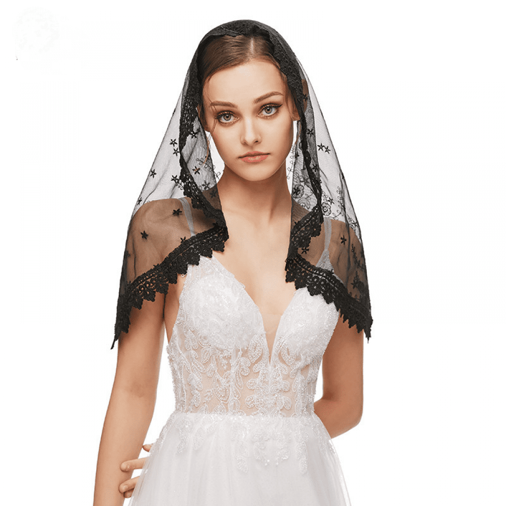 Misgirlot 1Pcs Wedding Veils for Brides White Lace Long 59Inches Elegant  and Pure White Veils for Brides Single Layer lace Wedding Bridal Veil -  Yahoo Shopping