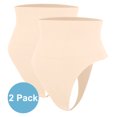 thumbnail image 1 of QRIC Women's High Waist Tummy Control Shapewear Cincher Girdle Hip Lifter Seamless Thong Panties Body Shaper Underwear - Beige*2 (3XL), 1 of 6