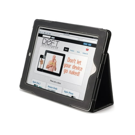 Devicewear PK-IP3-BLK iPad(R) 3 The Peak Black Vegan Leather Case