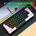 thumbnail image 3 of Keyboard,V700bw X100 Usb 61-key Wired Wired X100 Usb Computer Usb Computer And With 61-key Wired Led Dpi Wired Led Wired Wired Kit With Dpi Pc Laptop Buzhi Bundle Usb And Eryue, 3 of 6