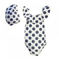 thumbnail image 1 of Prettyui Baby Girl Swimsuit Sleeveless Dot Print One Piece Dress Swimsuit Present The Same Swimming Cap, 1 of 6