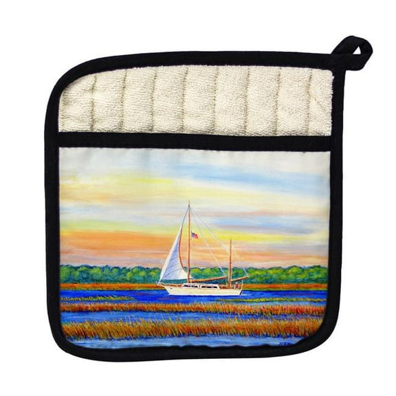 Betsy Drake PT1075 Marsh Sailing Pot Holder