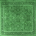 thumbnail image 1 of Ahgly Company Indoor Square Persian Emerald Green Traditional Area Rugs, 4' Square, 1 of 4