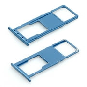 1 Pcs For Boost Mobile Samsung Galaxy A11 SM-A115U Replacement SIM Card MicroSD Holder Tray Blue