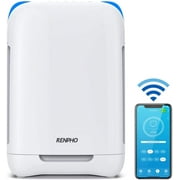 RENPHO Smart Wi-Fi Air Purifier RP-AP001S, Air Cleaner for Large Room up to 1068 Sq.ft, H13 True HEPA Filter for Allergies and Pets, with Voice Control, Ozone Free, White