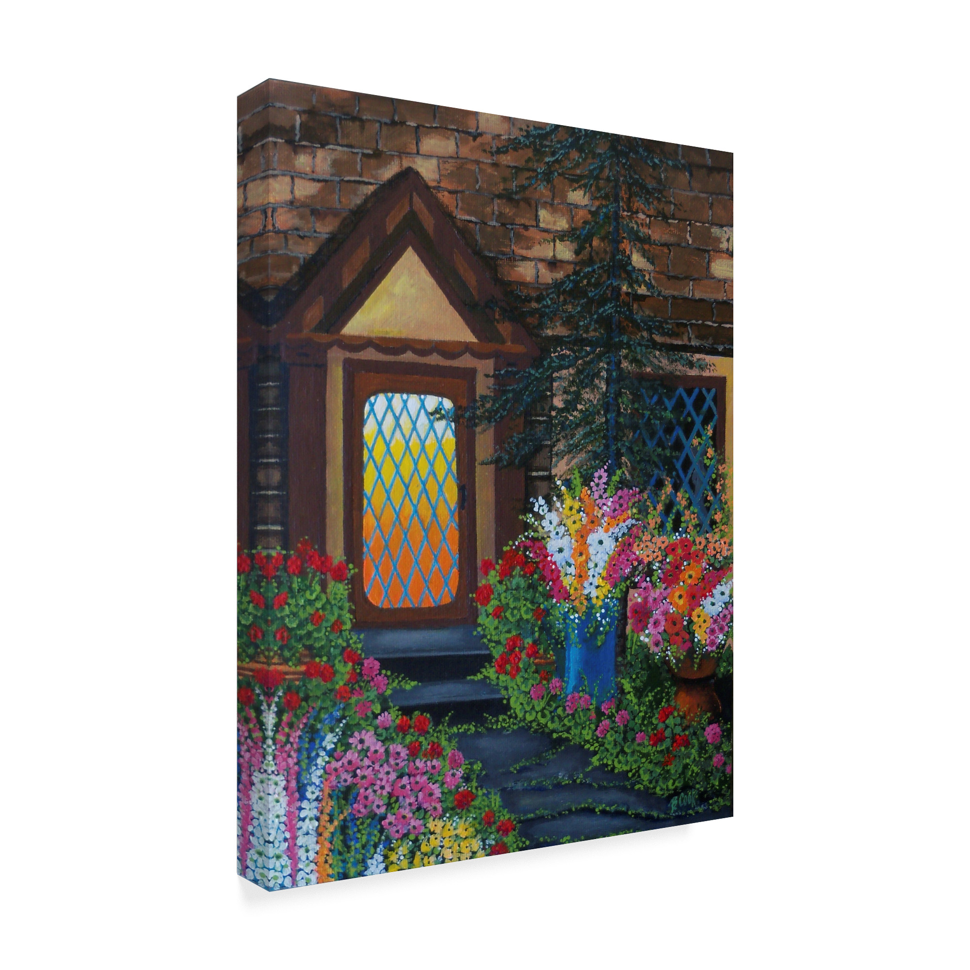 Trademark Fine Art 'Summer Porch' Canvas Art by Bonnie B Cook