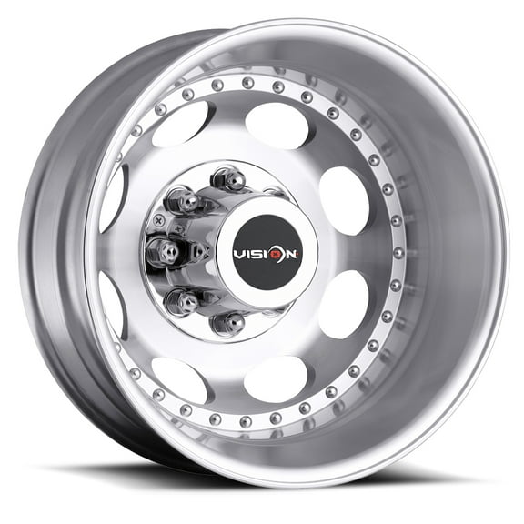 17x6.5 Vision 181 Hauler Machined DUALLY REAR Wheel 8x200 (-143.35mm)