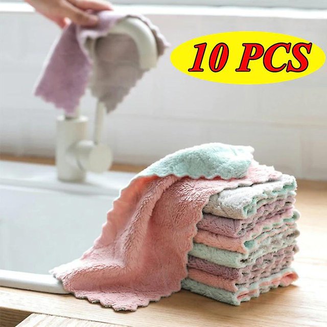 Paño de cocina de microfibra superabsorbente, vajilla de alta eficiencia, toalla de limpieza para el hogar, 5 uds. ZefeiWu 8390606158697