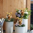 thumbnail image 4 of Bee Garden Yard Decorative Stake | Outdoor Metal Whimsical Bee Lawn Ornament • Weather-Resistant Courtyard Floor Insert | Easy-Install Patio Sculpture for Garden Decor, Durable & Eye-Catching Gift, 4 of 5