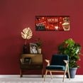 thumbnail image 4 of Home Theater Wall Decor Movie Night Sign Canvas Wall Art Prints Movie Film Reels Popcorn Lamplight Painting Print Media Room Home Cinema Wall Decor Framed 12"x16"x3 Pieces, 4 of 6