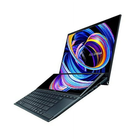 ASUS ZenBook Duo 14 UX482 14" FHD NanoEdge Touch Display, Intel Core i7-1165G7 CPU, NVIDIA GeForce MX450, 16GB RAM, 1TB SSD, Innovative ScreenPad Plus, Windows 10 Pro, Celestial Blue, UX482EG-XS74T