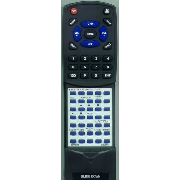 Replacement Remote for MITSUBISHI 939P591050, RT939P591050, HSU680, HSU590, HSU781, HSU595, 939P591060, RM59102