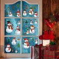 thumbnail image 5 of 8 Sheets Snowman Wall Stickers Christmas Tree Stockings Window Clings Wall Decals Stickers Peel and Stick PVC Waterproof Self Adhesive for Home Living Room Showcase Party Supplies, 5 of 9